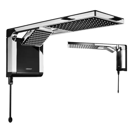 Ducha Eléctrica Acqua Duo 110v 220v Lorenzetti Negra-cromada