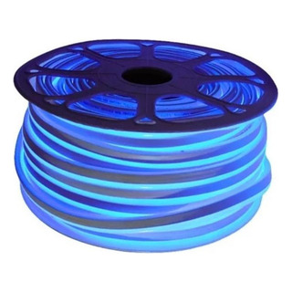 Manguera Neon Flex Led Rollo 25m Ip65 127v Construled L/azul Manguera Neon Flex Led Rollo 25m Ip65 127v Construled L/azul