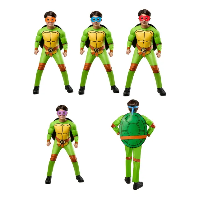 Disfraz De Tortugas Ninjas 4 En 1 Para Niños Importado
