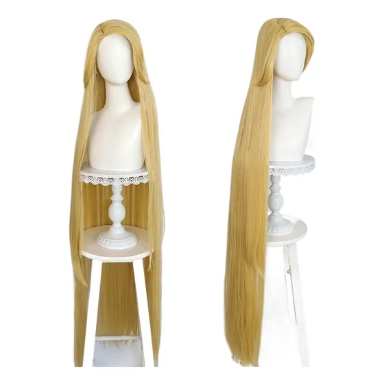 Peluca Rapunzel De Cosplay De Princesa Recta Y Enredada Para