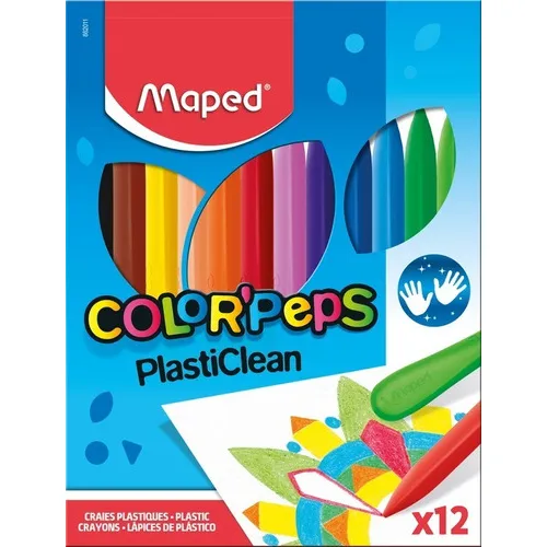 Crayones Plásticos Maped Color'peps X 12