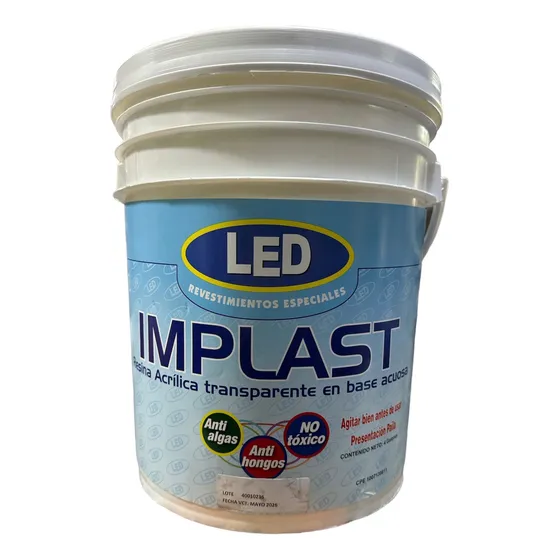 Resina Acrilica Transparente Impermeabiliza Implast Cuñete