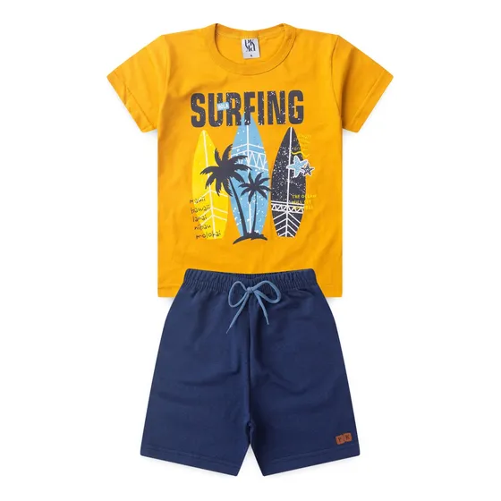 Conjunto Menino Infantil Look Havaiano