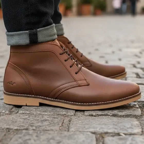 Botas De Cuero Vestir Urbanas Borcegos Hombre Libertarios