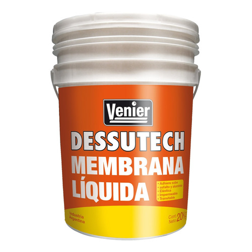 Membrana En Pasta Liquida Techos 20 Kg Venier Rex
