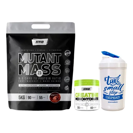 Mutant Mass 5 Kg + Creatina 300gr + Vaso - Star Nutrition