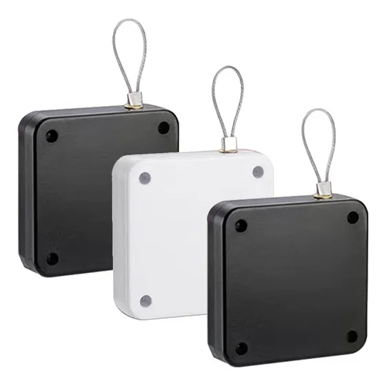 ** 3 Fechos De Porta Retráteis Com Cordão Sem Perfuração