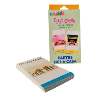Flash Cards Inglés Partes De Casa Juego Didáctico Infantil Flash Cards Inglés Partes De Casa Juego Didáctico Infantil