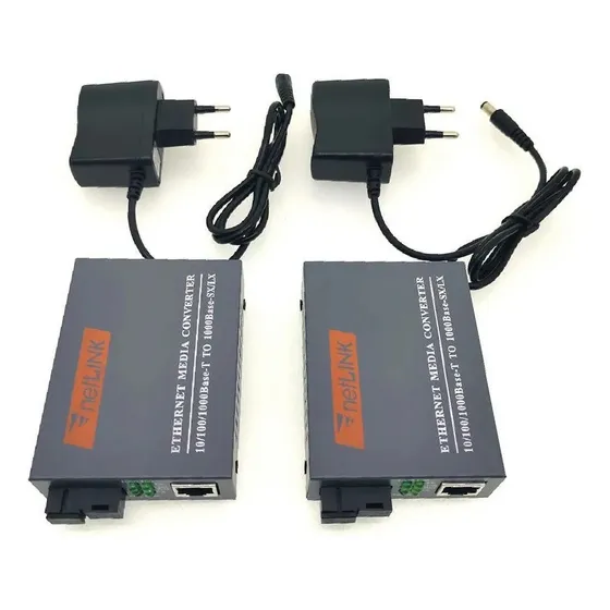 Conversores Mídia Gigabit 1000 Mb (par A + B) Fibra Óptica