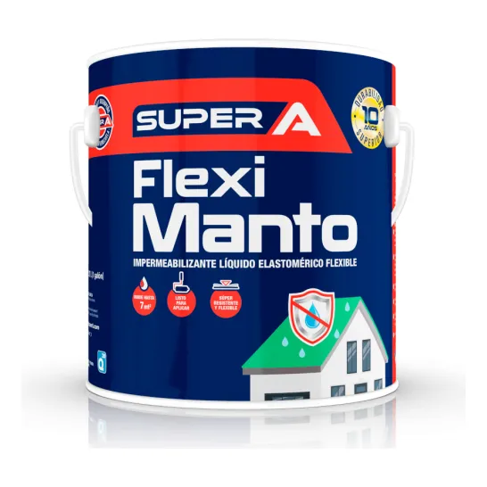 Impermeabilizante Supera Fleximanto 1 Galón Verde/rojo