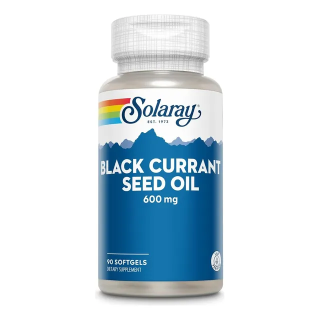 Aceite De Semilla De Grosella Negra 600mg Solaray 90 Softgel Sin Sabor