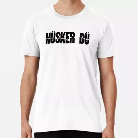 Remera  Husker Du (versión Negra) Algodon Premium