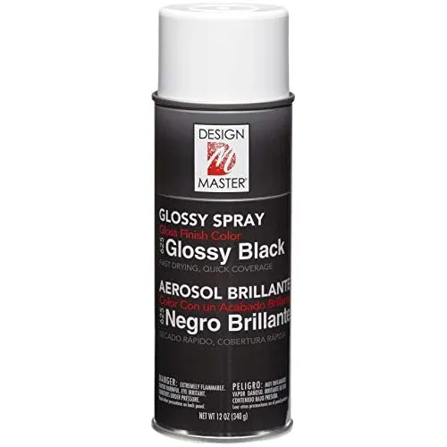 Pintura Aerosol, 12 Onzas (paquete De 1), Negro Brillan...