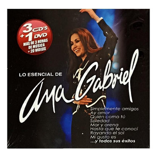 Lo Esencial De Ana Gabriel Box 3 Disco Cd + Dvd Lo Esencial De Ana Gabriel Box 3 Disco Cd + Dvd