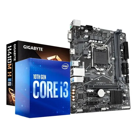 Kit Intel 10100f Asus H510m-h 10ª Geração 8gb