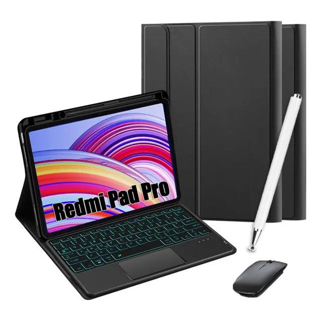 Funda Con Teclado Mouse Lapizpara Redmi Pad Pro12.1/poco Pad