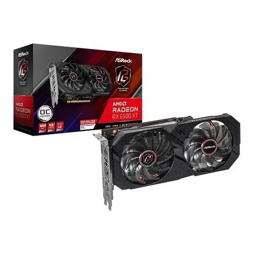 Placa De Video Asrock Radeon Rx 6500 Xt Gaming D Oc 4g Gddr6