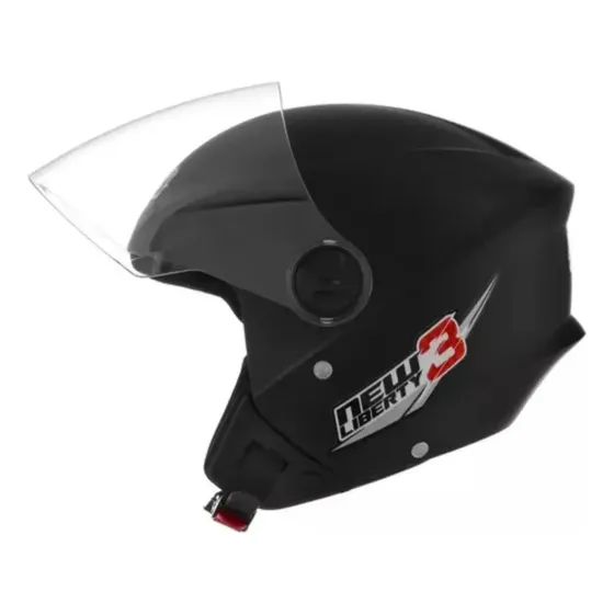 Capacete para moto aberto Pro Tork Liberty Three preto tamanho 56 — foto 2