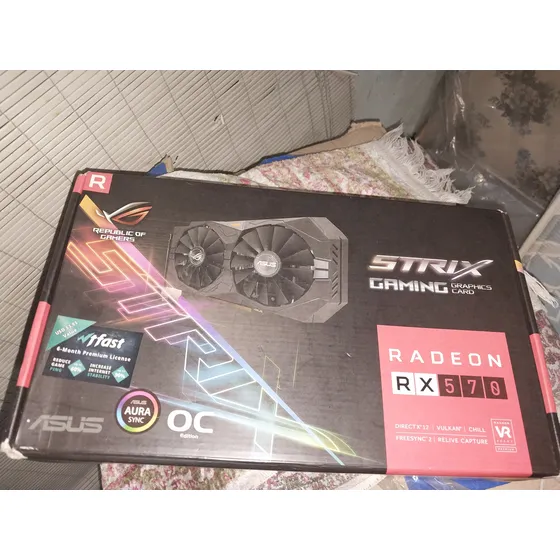 Tarjeta Gráfica Asus Rog Strix Rx570 4gb