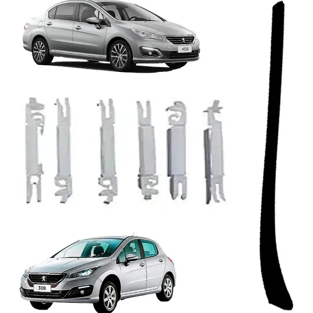 Moldura  Parabrisa Peugeot 308 100% Original Der Con Grampas