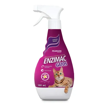 EnziMac Gatos Eliminador De Odores E Manchas Natural 500 Ml