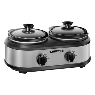Chefman Rjd Doble Olla De Cocción Lenta Y Servidor De Buffet Chefman Rjd Doble Olla De Cocción Lenta Y Servidor De Buffet