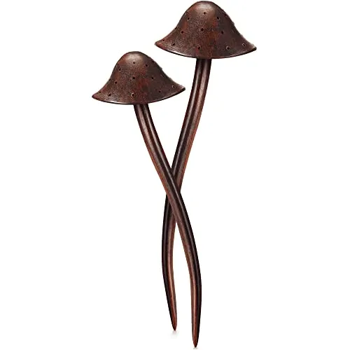2 Pcs Mushroom Pegatina De Pelo De Navidad Pegatinas 3qq32