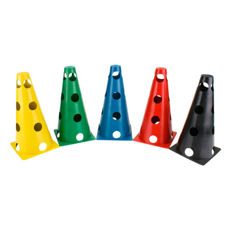 Kit Funcional 5 Cones Furados P/ Barreira Agilidade Treino Kit Funcional 5 Cones Furados P/ Barreira Agilidade Treino