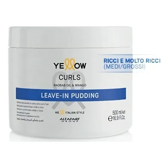 Leave In Pudding Yellow Curls Para Rizos 500ml