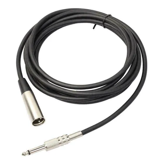 Cable Audio Xlr 6 Pie 3 Pine Macho 1 4  Mono Enchufe