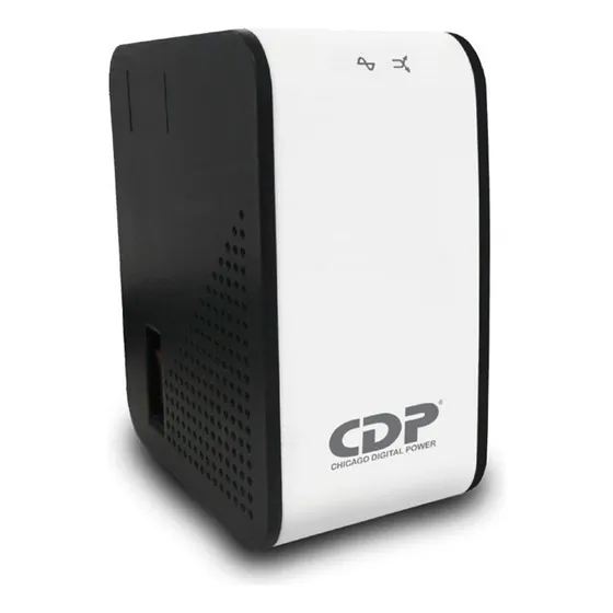 Regulador Voltaje Cdp 1000va 400w 8 Contactos Coaxial 2 Años Color Negro