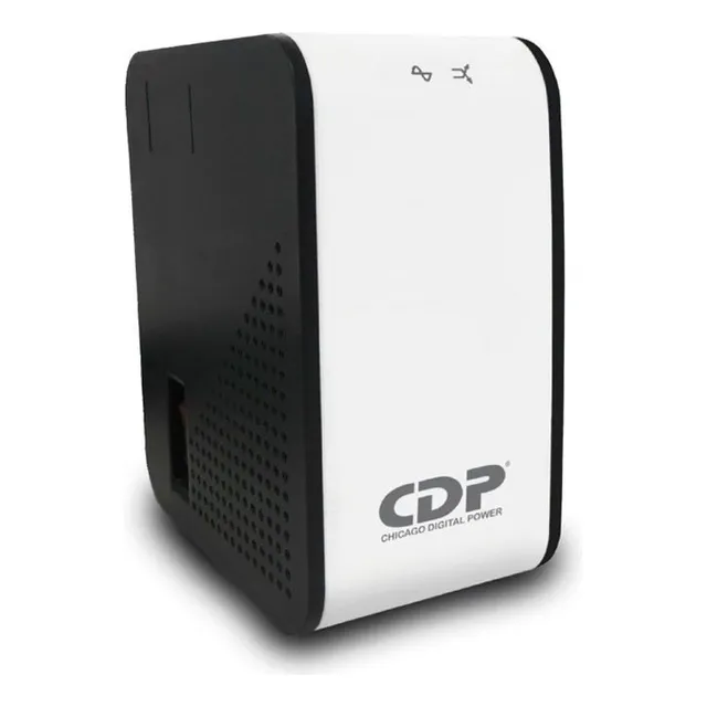 Regulador Voltaje Cdp 1000va 400w 8 Contactos Coaxial 2 Años Color Negro