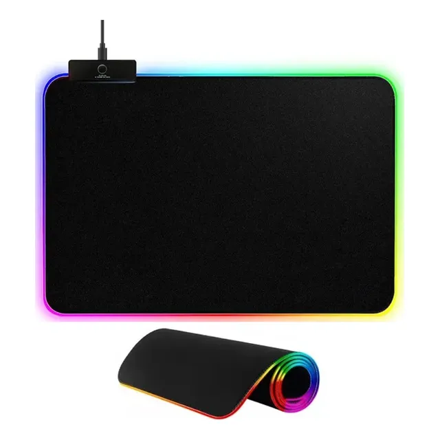 Pad Mouse Gamer Con Luces Rgb Iluminado