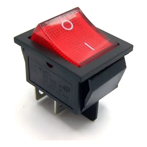 Botão Liga/Desliga MX KCD4 4 Terminais Luz LED Inversor/Máquina de