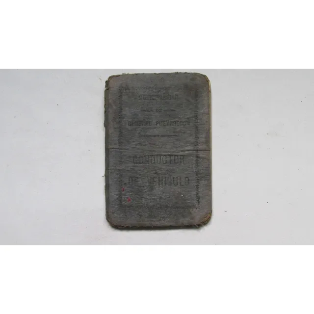Antiguo Carnet  Conductor De Automovil Mar Del Plata 1929