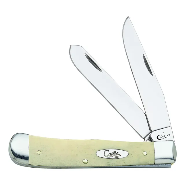 Case Xx Hunting Knives Natural Bone Trapper Pocket Knife Nav