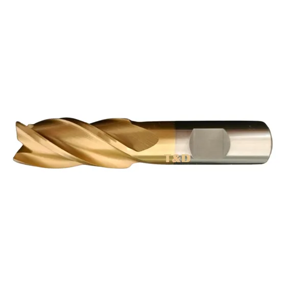 Cortador Vertical Hss-tin Endmill Tin De 3/16 4f Weston 