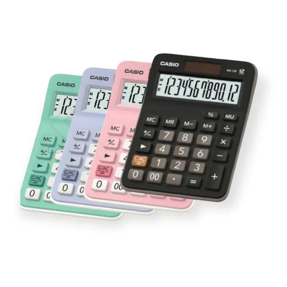 Calculadora Casio Mx12 Colores Color