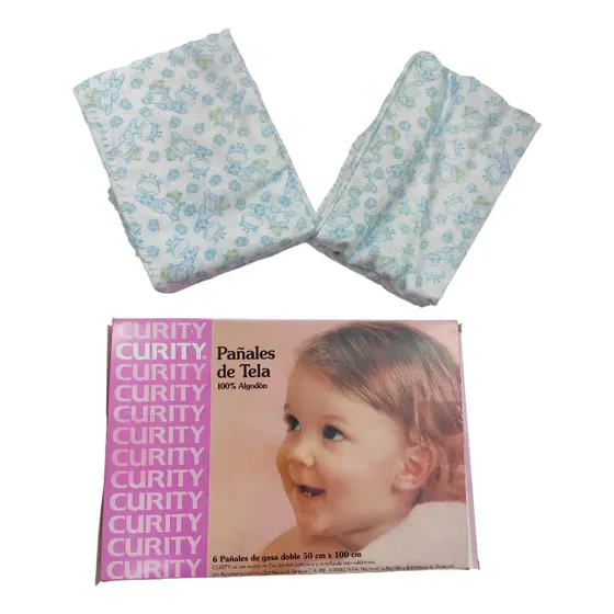 Pañales Curity 100% Algodon Originales