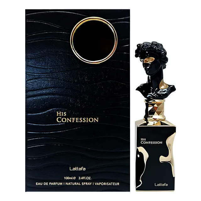 Lattafa His Confession Para Hombre Eau De Parfum 100 Ml