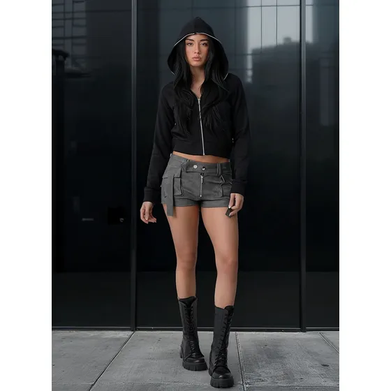 Campera Mujer Cierre Desmontable De Rustico Mujer Popcorn