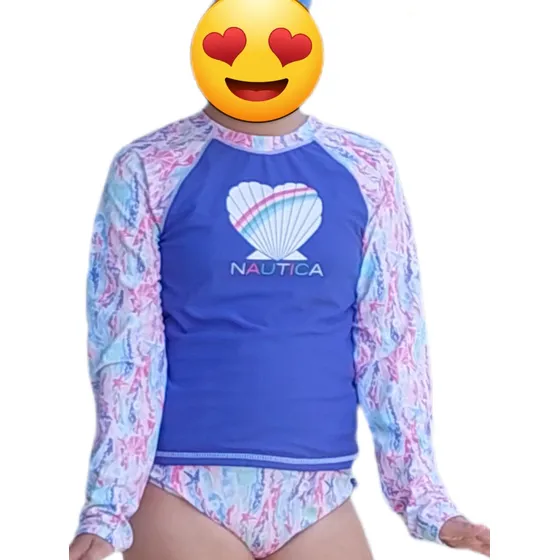 Trajes De Baño Nautica Para Niñas - Protección Upf 50