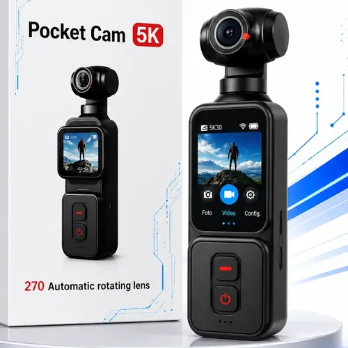 Câmera De Ação DJI Osmo Pocket 2 4K 64MP Estabilizador 8x Zoom