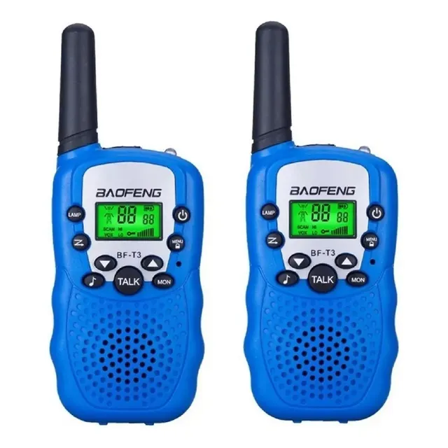 Walkie Talkie Baofeng Bf-t3 Portátil 22canales Alcance 3km Color Azul