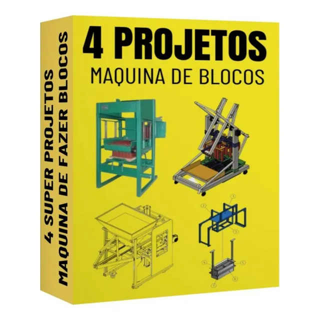 4 Projetos P/ Fazer Blocos Cimento Concreto Poedeira +brinde