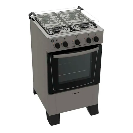 Cocina A Gas Punktal Pk-420 Acero Inoxidable Circuit