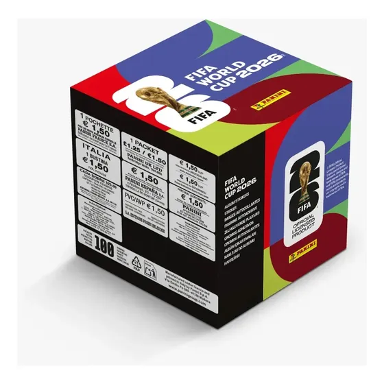 Fifa World Cup 2026 - Caja De 100 Sobres De Estampas