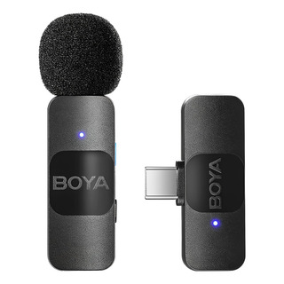 Sistema De Microfone Sem Fio Boya By-v10 Lapela Usb C 2.4ghz Sistema De Microfone Sem Fio Boya By-v10 Lapela Usb C 2.4ghz