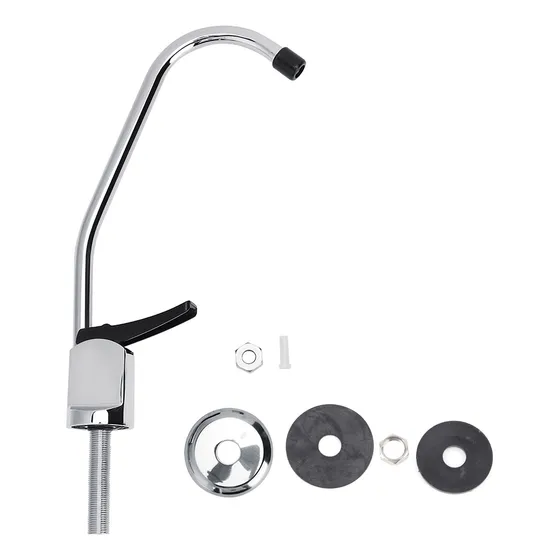 Grifo De Lavabo Con Cuello De Cisne De Cobre, G1/4 Pulgadas