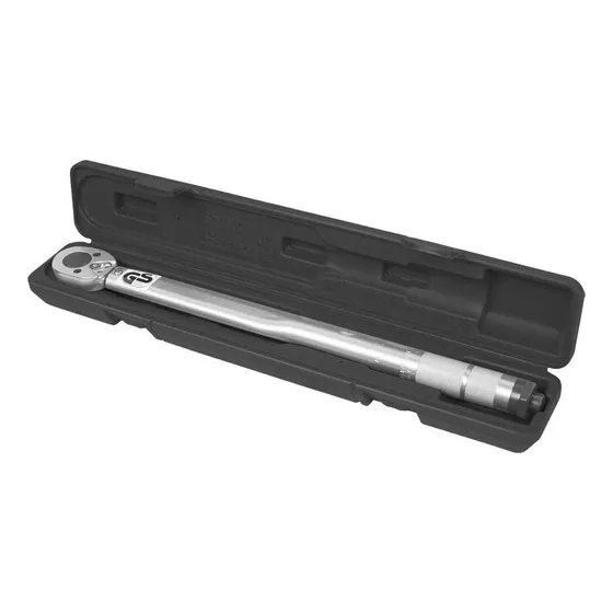 Llave de Torque Torquímetro Lumax De 1/2 Pulgada Incluye Estuche Color Plateado